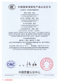 电壁挂炉认证证书（中文）